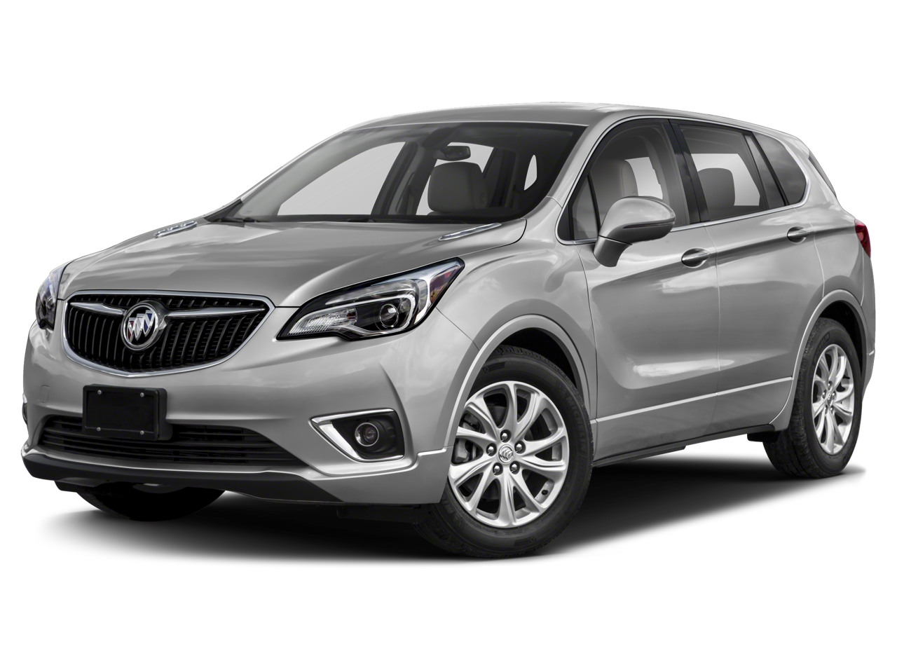 2019 Buick Envision Essence in Satin Steel Metallic — front three-quarter view